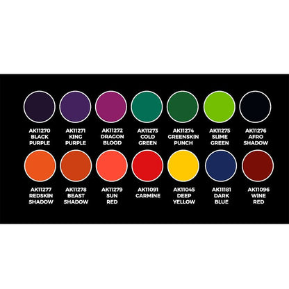 AK Interactive High Pigmentation Set 14 Colors (AK11780)