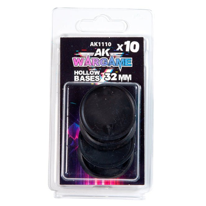 AK Interactive - Hollow Round Bases 32mm X 10 (AK1110)