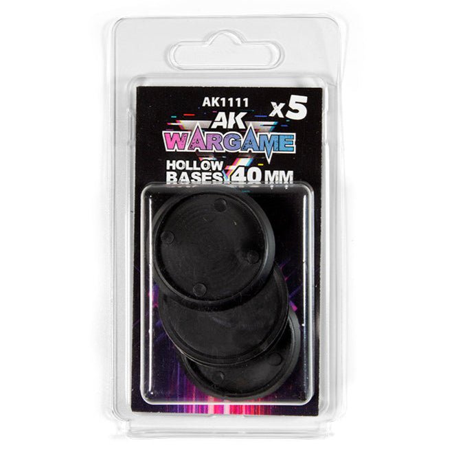 AK Interactive - Hollow Round Bases 40mm X 5 (AK1111)