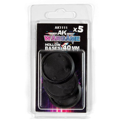 AK Interactive - Hollow Round Bases 40mm X 5 (AK1111)