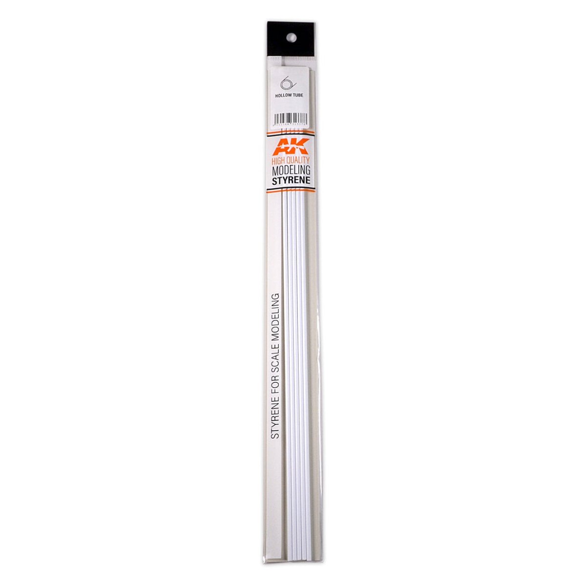 AK Interactive - Hollow Tube 4mm Diameter X 350mm -Styrene Strip (AK6544)