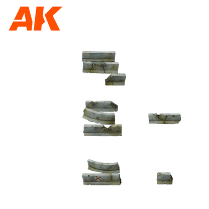 AK Interactive Jersey Walls Wargame Set (Resin 30-35mm) (AK1357)