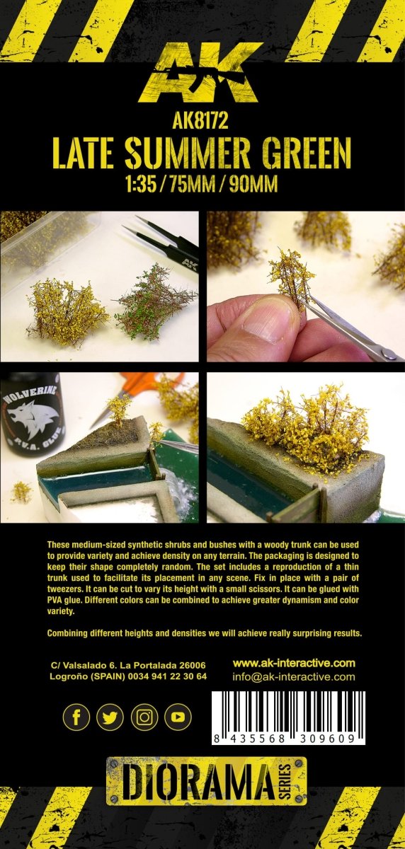 AK Interactive - Late Summer Green Shrubberies (AK8172)