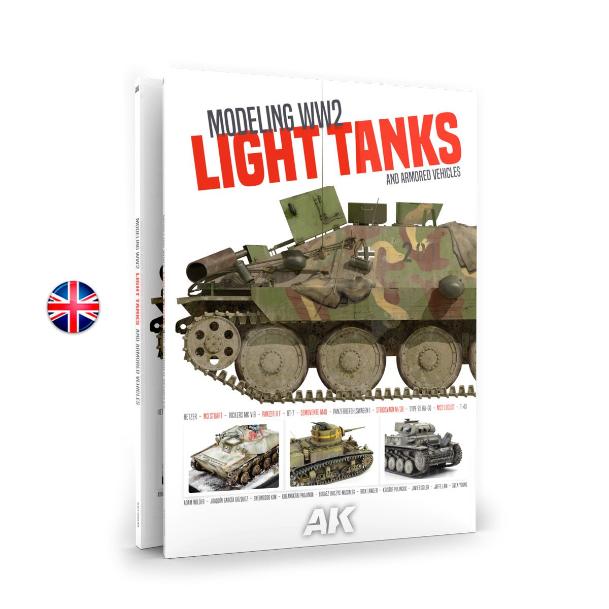 AK Interactive Modelling WW2 Light Tanks and Armoured Vehicles (AK130020)
