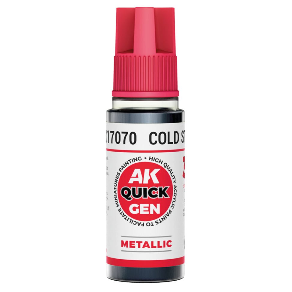 AK Interactive Quick Gen - Cold Steel 18ml (AK17070)