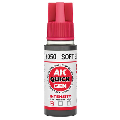 AK Interactive Quick Gen - Soft Black 18ml (AK17050)