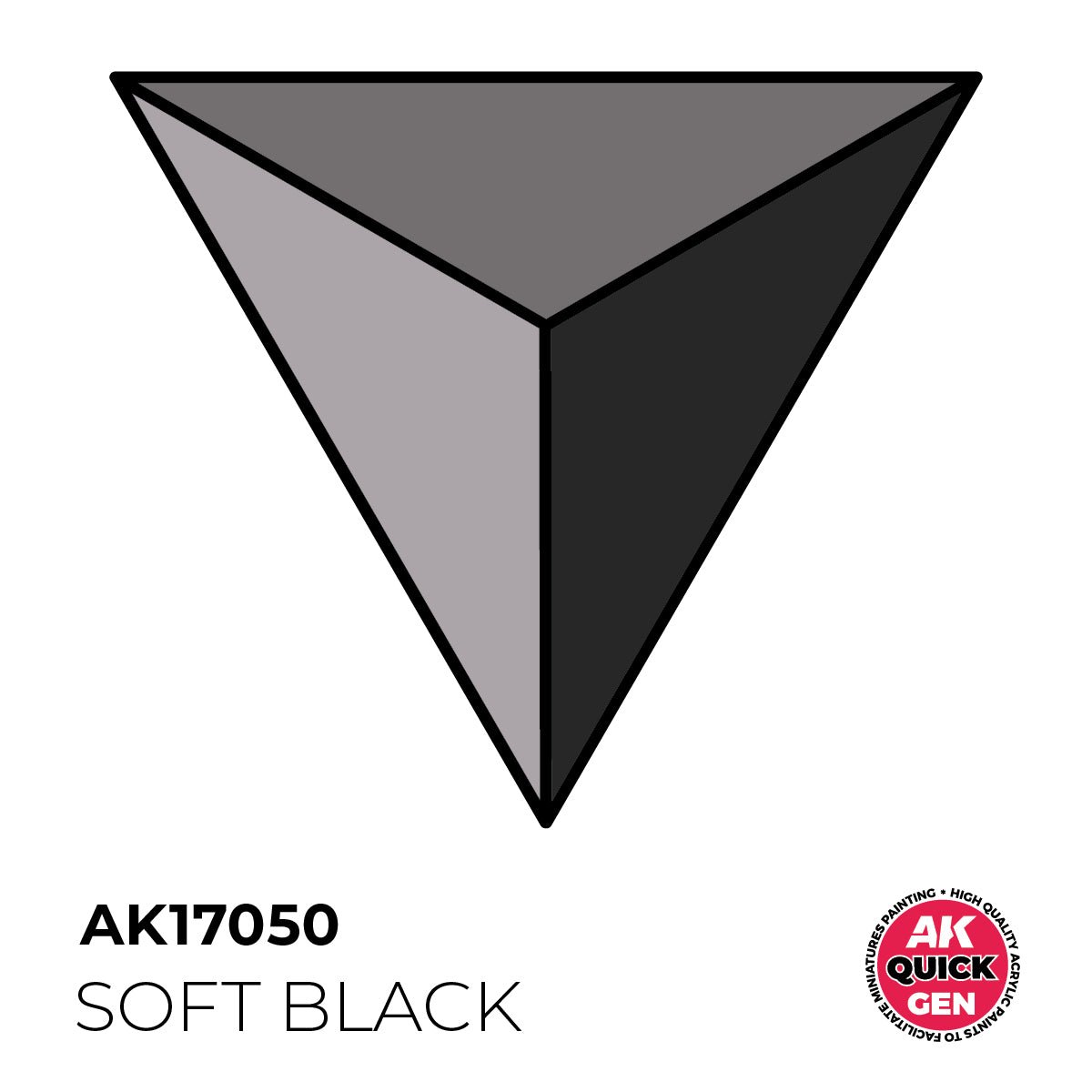 AK Interactive Quick Gen - Soft Black 18ml (AK17050)