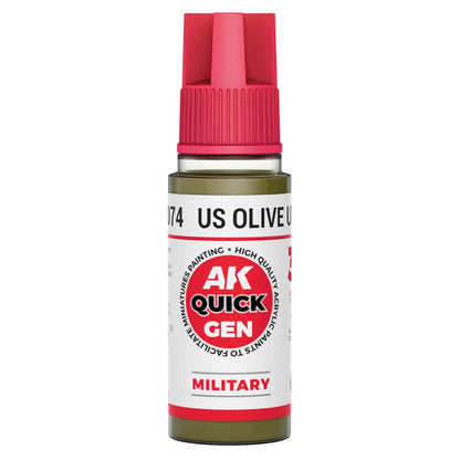 AK Interactive Quick Gen - US Olive Uniform 18ml (AK17074)
