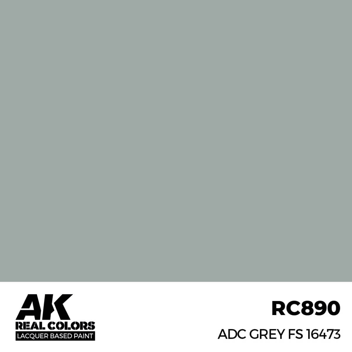 AK Interactive Real Colors - ADC Grey FS 16473 (RC890)