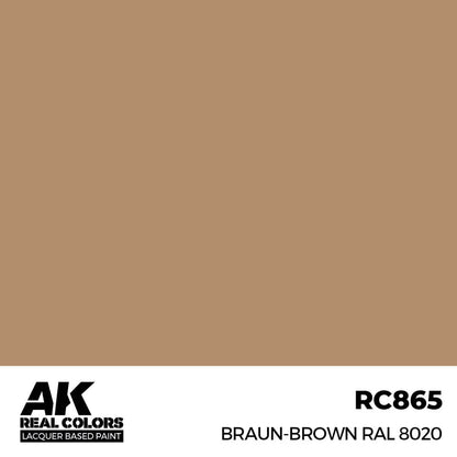 AK Interactive Real Colors - Braun-Brown RAL 8020 (RC865)