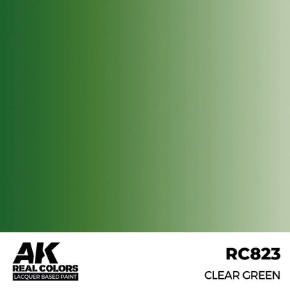 AK Interactive Real Colors - Clear Green 17ml. (RC823)
