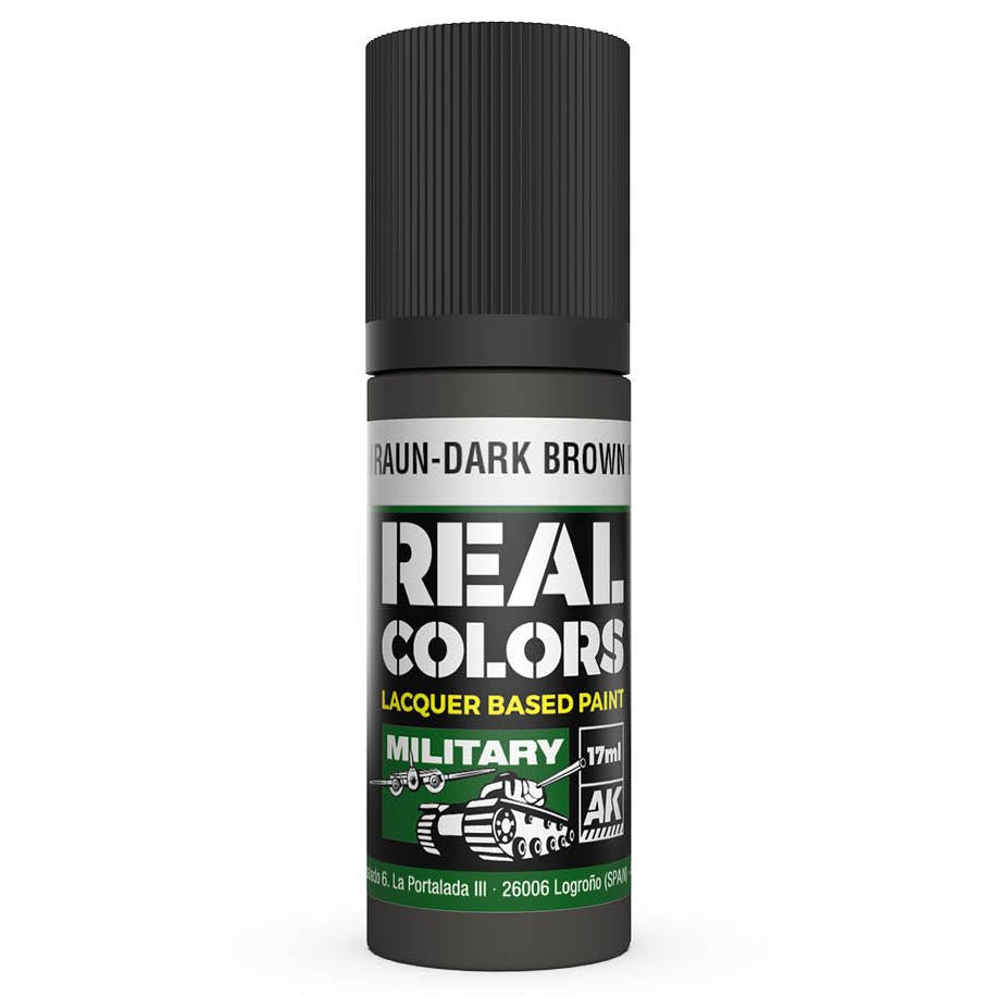 AK Interactive Real Colors - Dunkelbraun-Dark Brown RAL 7017 (RC855)