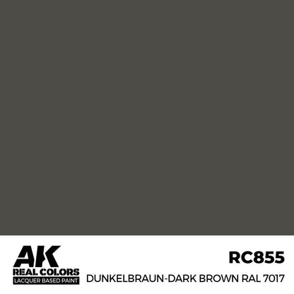 AK Interactive Real Colors - Dunkelbraun-Dark Brown RAL 7017 (RC855)