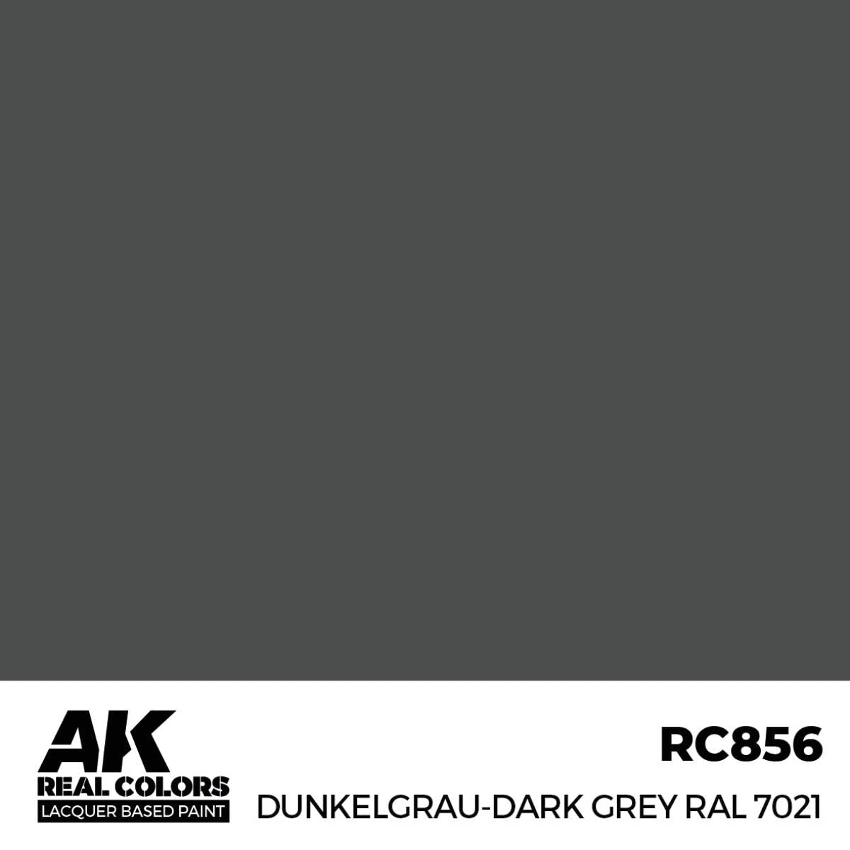 AK Interactive Real Colors - Dunkelgrau-Dark Grey RAL 7021 (RC856)