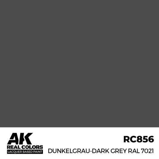 AK Interactive Real Colors - Dunkelgrau-Dark Grey RAL 7021 (RC856)