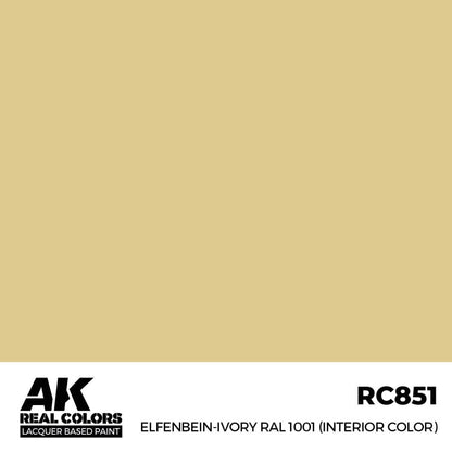 AK Interactive Real Colors - Elfenbein-Ivory RAL 1001 (Interior Color) (RC851)