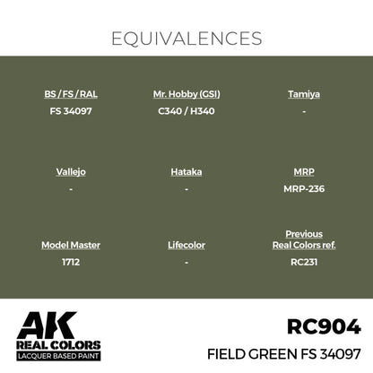 AK Interactive Real Colors - Field Green FS 34097 (RC904)