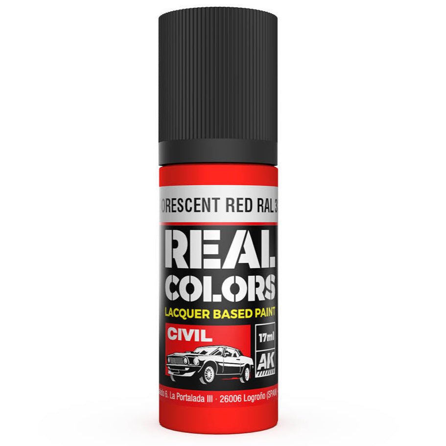 AK Interactive Real Colors - Fluorescent Red RAL 3026 17ml. (RC837)