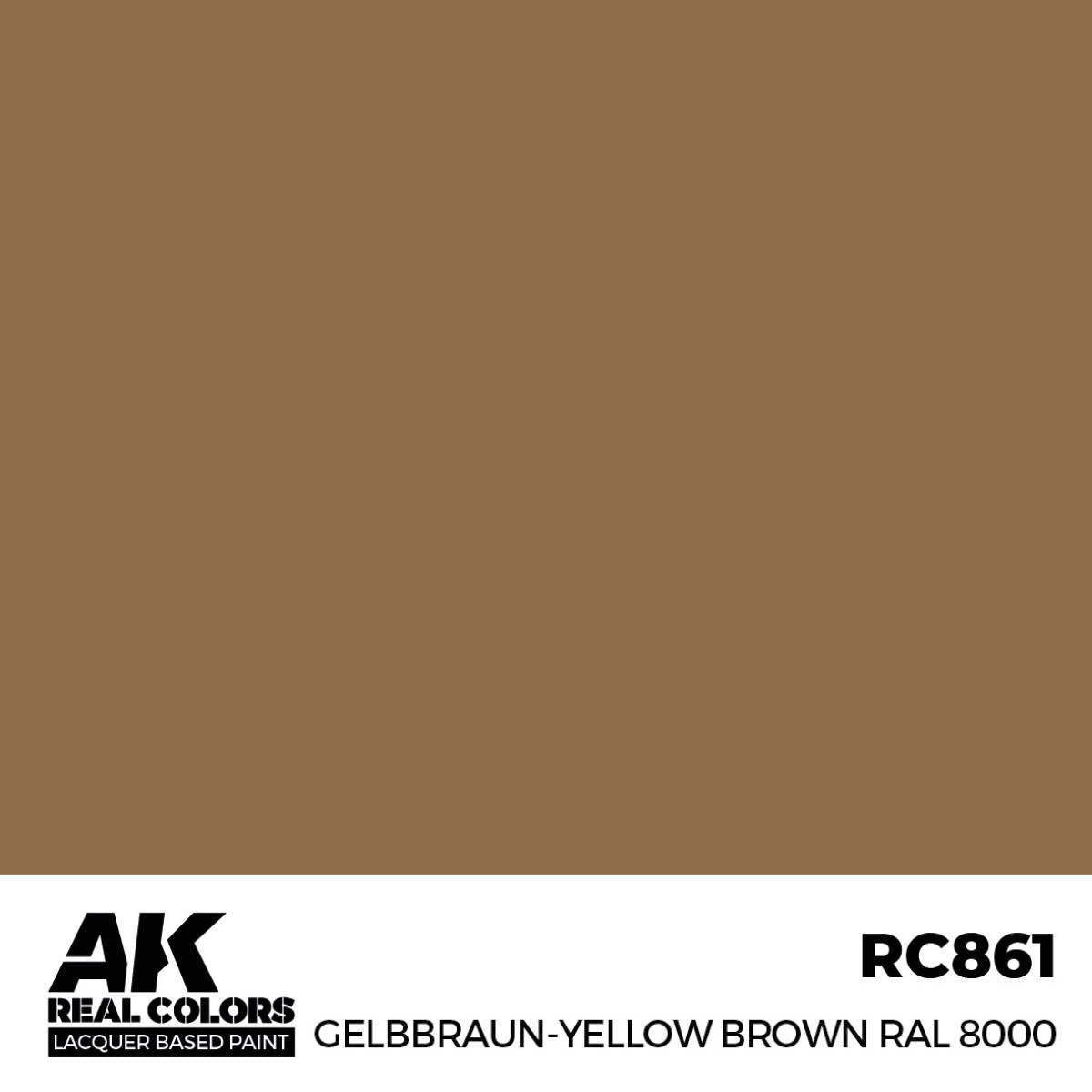 AK Interactive Real Colors - Gelbbraun-Yellow Brown RAL 8000 (RC861)