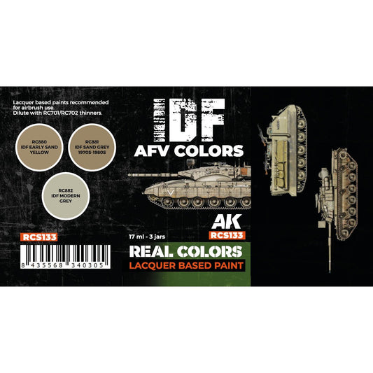 AK Interactive Real Colors - IDF AFV Colors Set (RCS133)