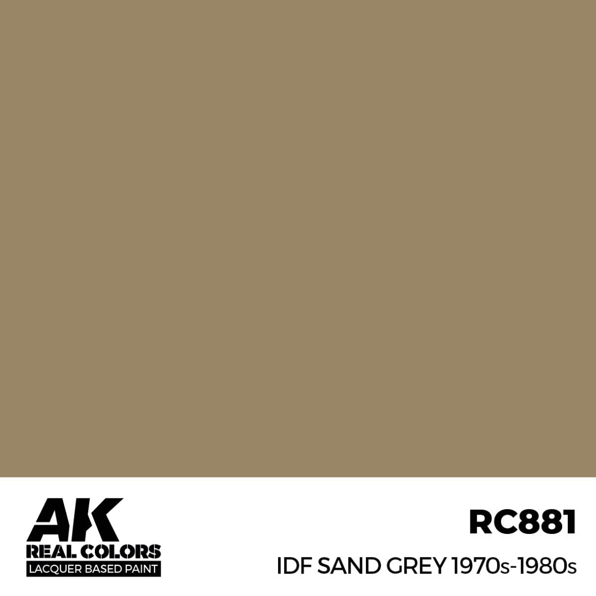 AK Interactive Real Colors - IDF Sand Grey 1970s-1980s (RC881)