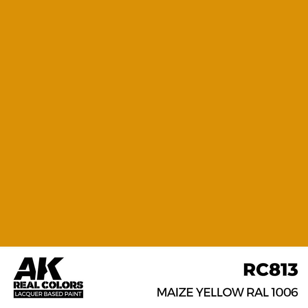AK Interactive Real Colors - Maize Yellow RAL 1006 17ml. (RC813)