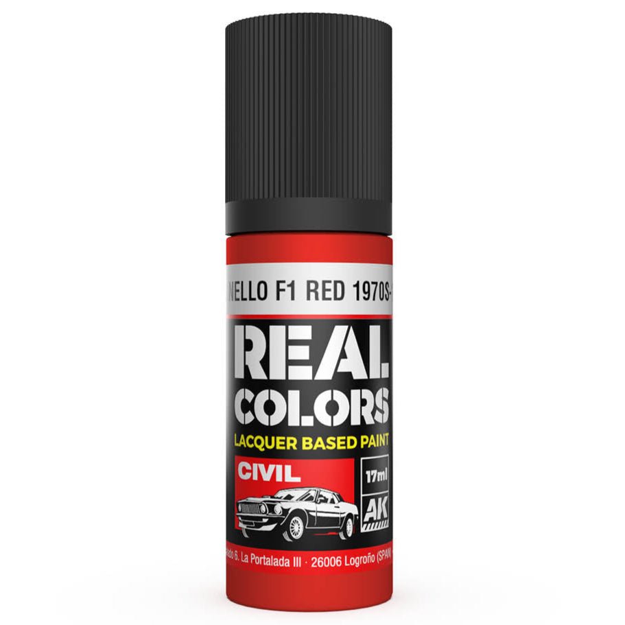 AK Interactive Real Colors - Maranello F1 Red 1970s-1980s 17ml. (RC833)