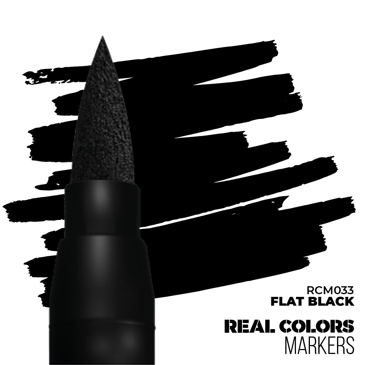 AK Interactive Real Colors Marker - Flat Black (RCM033)