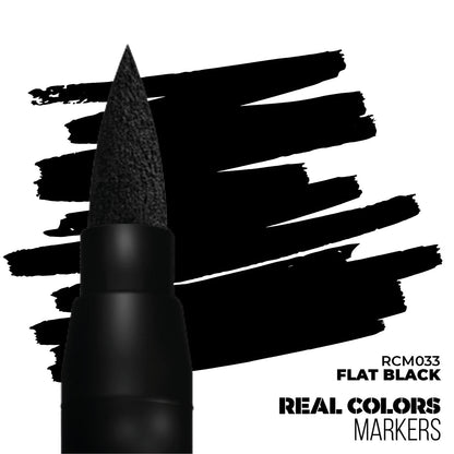 AK Interactive Real Colors Marker - Flat Black (RCM033)