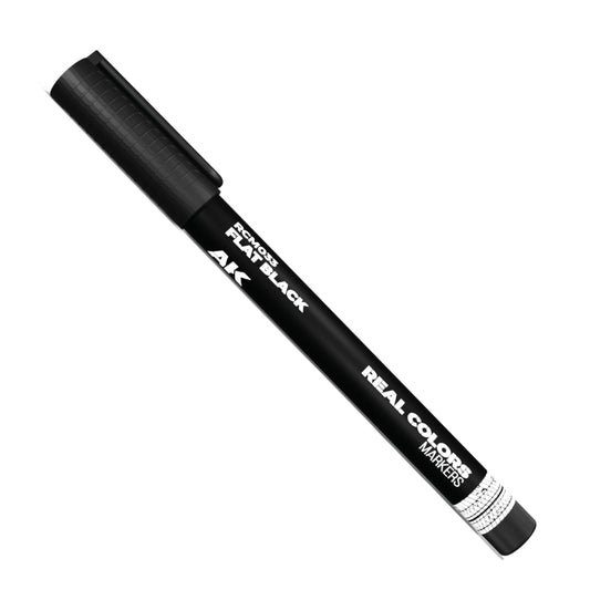 AK Interactive Real Colors Marker - Flat Black (RCM033)