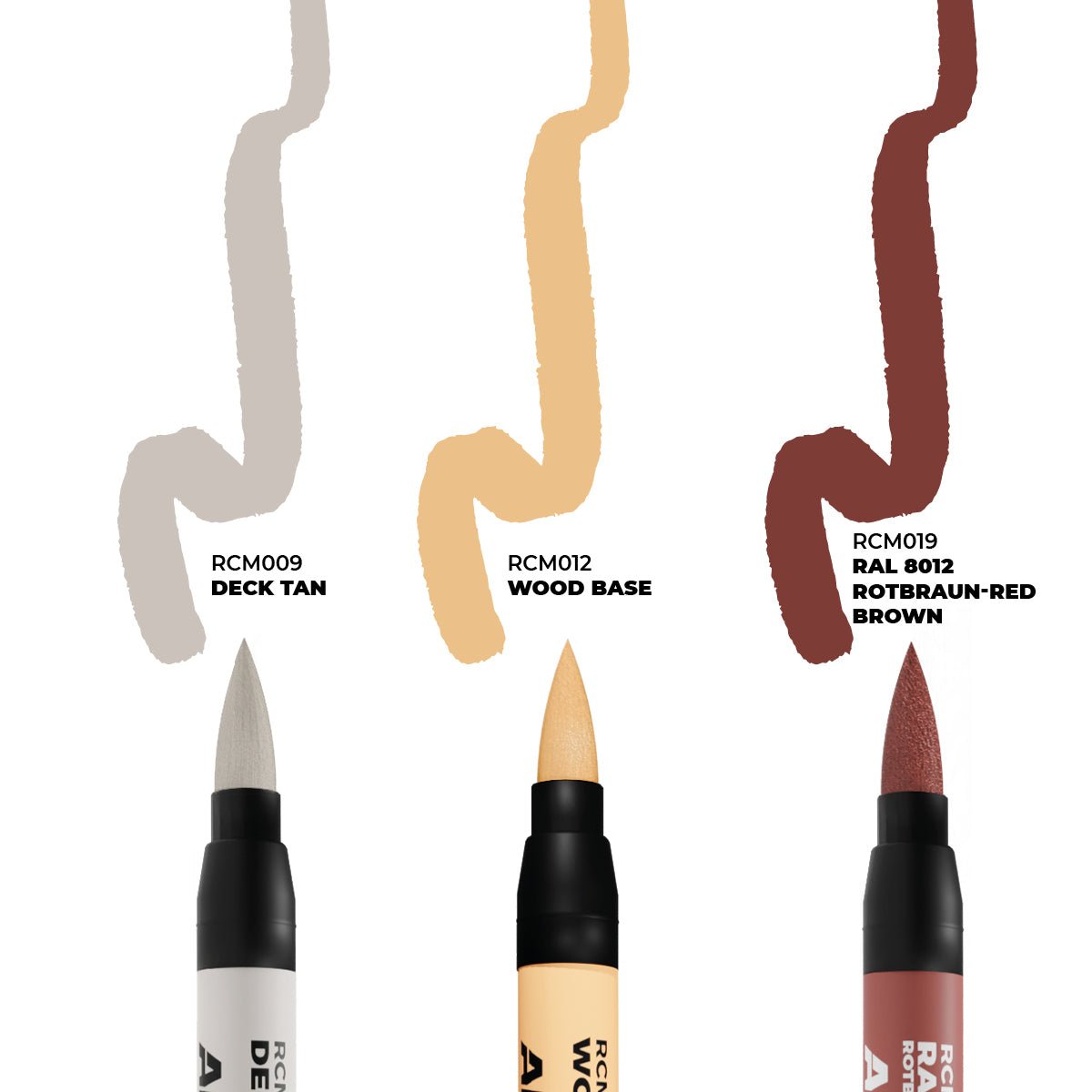 AK Interactive Real Colors Markers - Ships & Decks Set (RCM104)