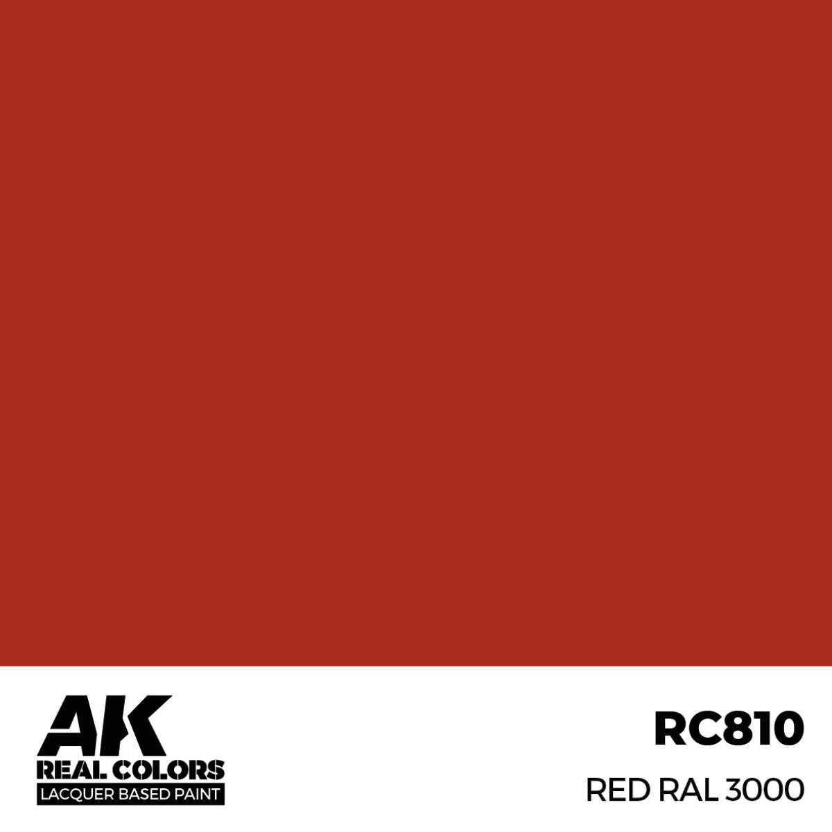 AK Interactive Real Colors - Red RAL 3000 17ml. (RC810)