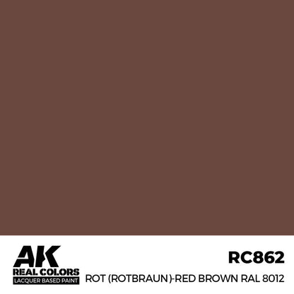 AK Interactive Real Colors - Rot (Rotbraun)-Red (Red Brown) RAL 8012 (RC862)