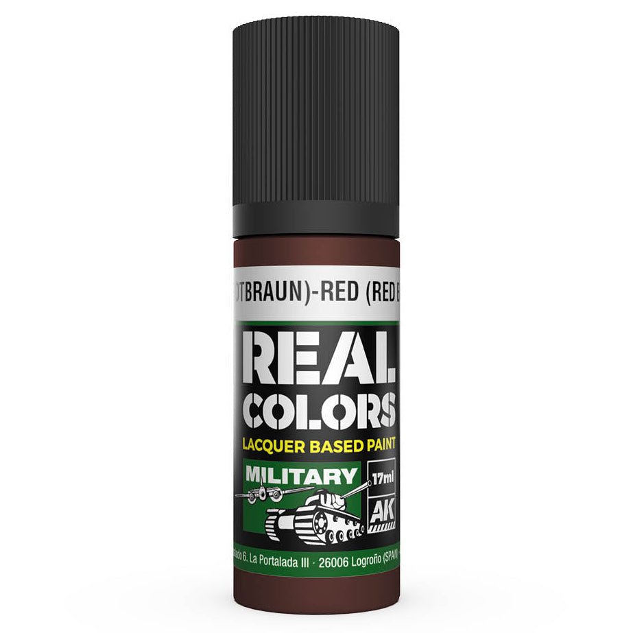 AK Interactive Real Colors - Rot (Rotbraun)-Red (Red Brown) RAL 8012 (RC862)
