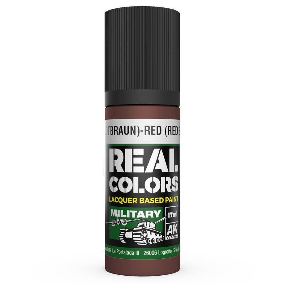 AK Interactive Real Colors - Rot (Rotbraun)-Red (Red Brown) RAL 8013 (RC863)