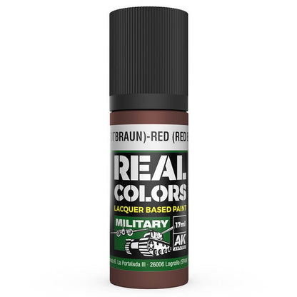 AK Interactive Real Colors - Rot (Rotbraun)-Red (Red Brown) RAL 8013 (RC863)