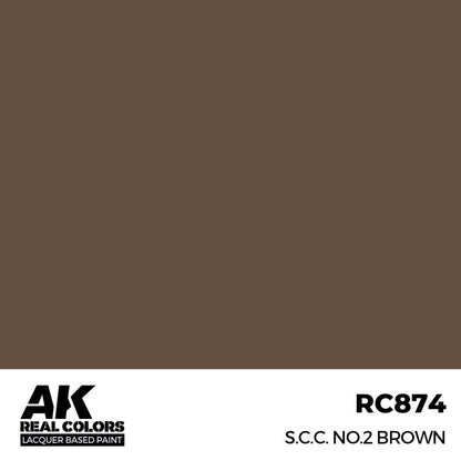 AK Interactive Real Colors - S.C.C. No.2 Brown (RC874)