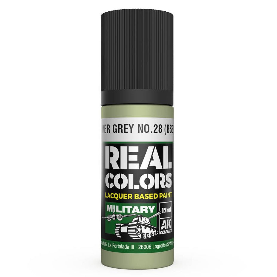 AK Interactive Real Colors - Silver Grey No.28 (BS381) (RC866)