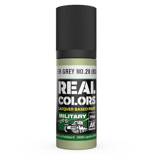 AK Interactive Real Colors - Silver Grey No.28 (BS381) (RC866)