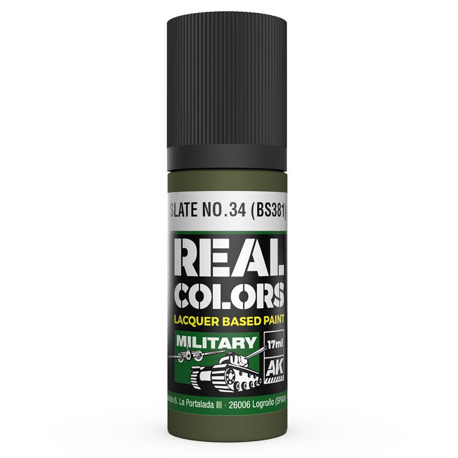 AK Interactive Real Colors - Slate No.34 (BS381) (RC867)