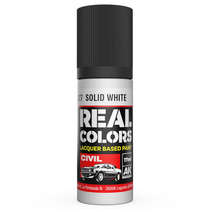 AK Interactive Real Colors - Solid White 17ml. (RC827)