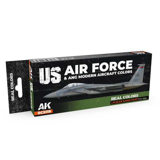 AK Interactive Real Colors - US Air Force & ANG Modern Aircraft Colors Set (RCS119)
