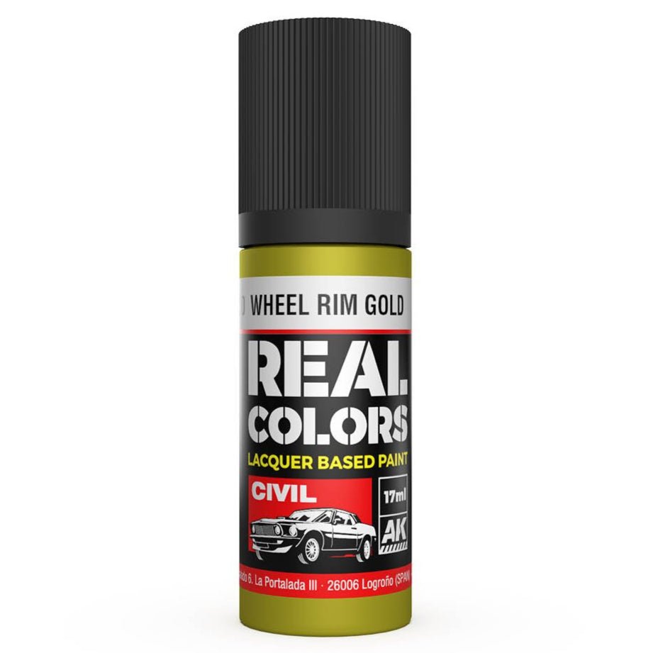 AK Interactive Real Colors - Wheel Rim Gold 17ml. (RC830)