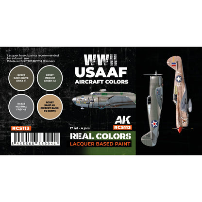 AK Interactive Real Colors - WWII USAAF Aircraft Set (RCS113)