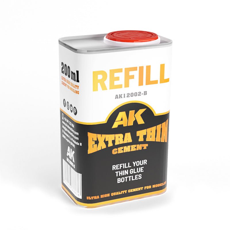 AK Interactive - Refill Extra Thin Cement (Glue) 200ml (AK12002-B)