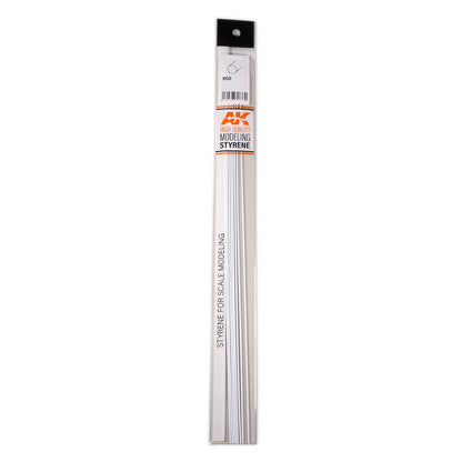AK Interactive - Rod 2.00 Diameter X 350mm - Styrene Strip (AK6540)