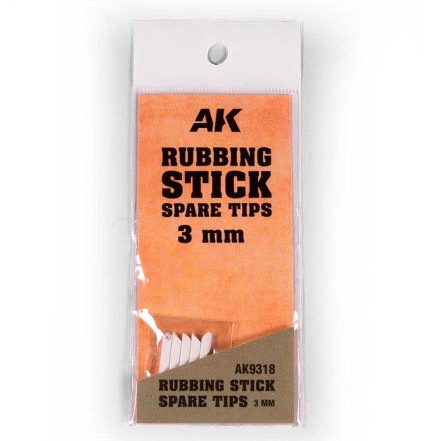 AK Interactive Rubbing Stick Spare Tips 3mm (AK9318)