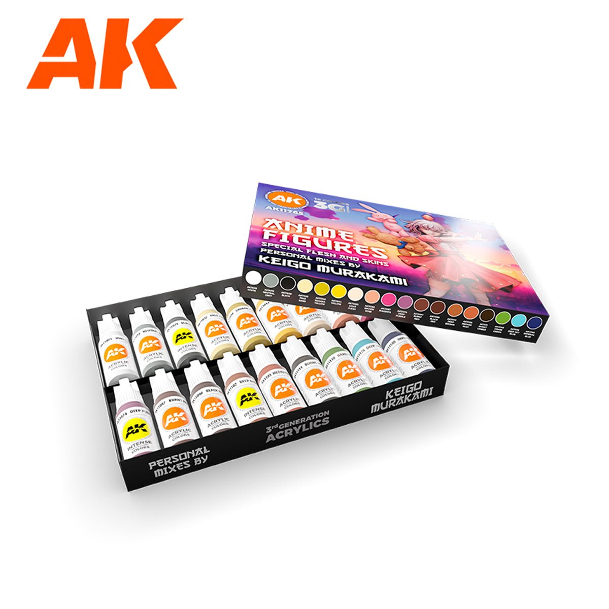 AK Interactive Signature Set - Anime Figures - Special Flesh & Skins by Keigo Murakami (AK11765)