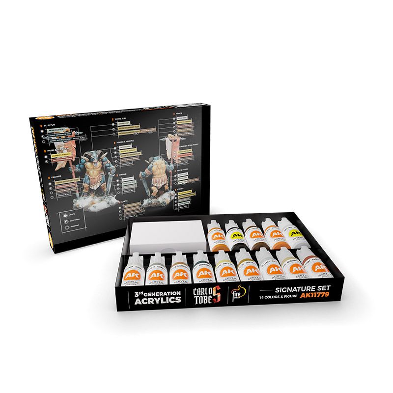 AK Interactive Signature Set Carlos Tobes - 14 Colors + Figure (AK11779)