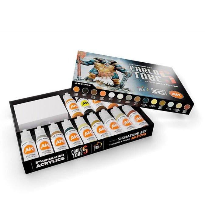 AK Interactive Signature Set Carlos Tobes - 14 Colors + Figure (AK11779)